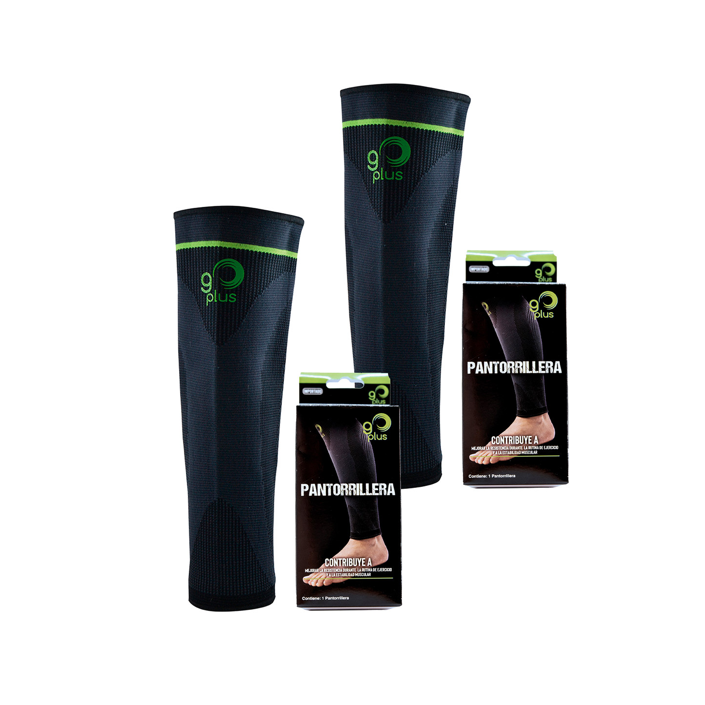 2 Pack Pantorrillera Rehabilitación Deportiva Compresión Go Plus
