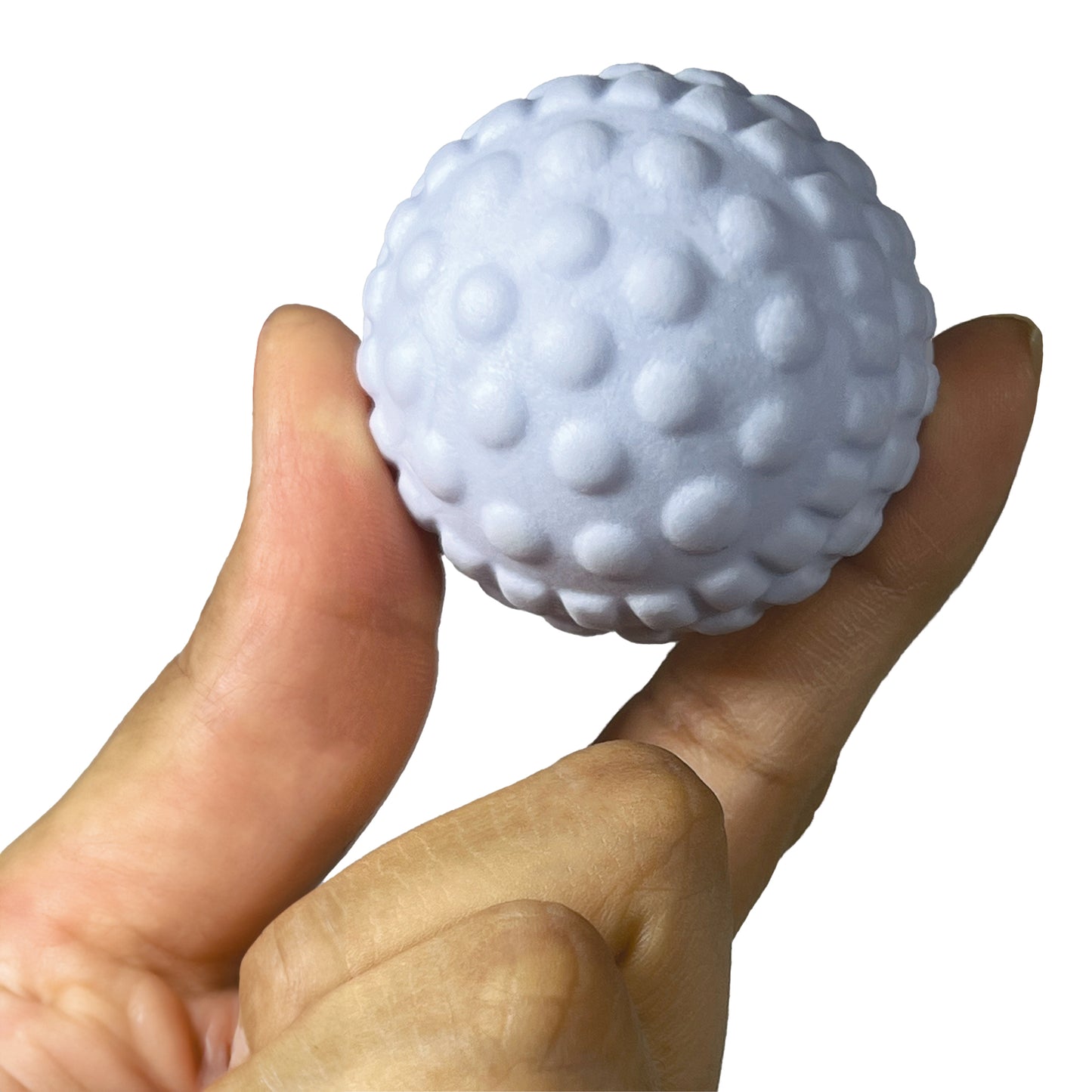 Pelota Blanca Rígida Para Masaje Muscular Go Plus Nódulos