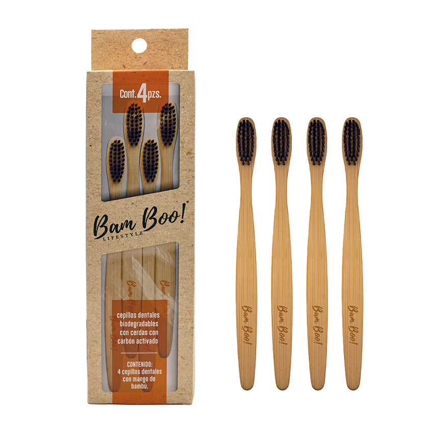 Set de Regalo Eco Belleza Y Cuidado Personal Natural Bam Boo! Lifestyle con Jabones, Pasta Dental, Cepillos Dentales con mango de bambú, Carbón Activado en Polvo y gratis, Jabonera de bambú