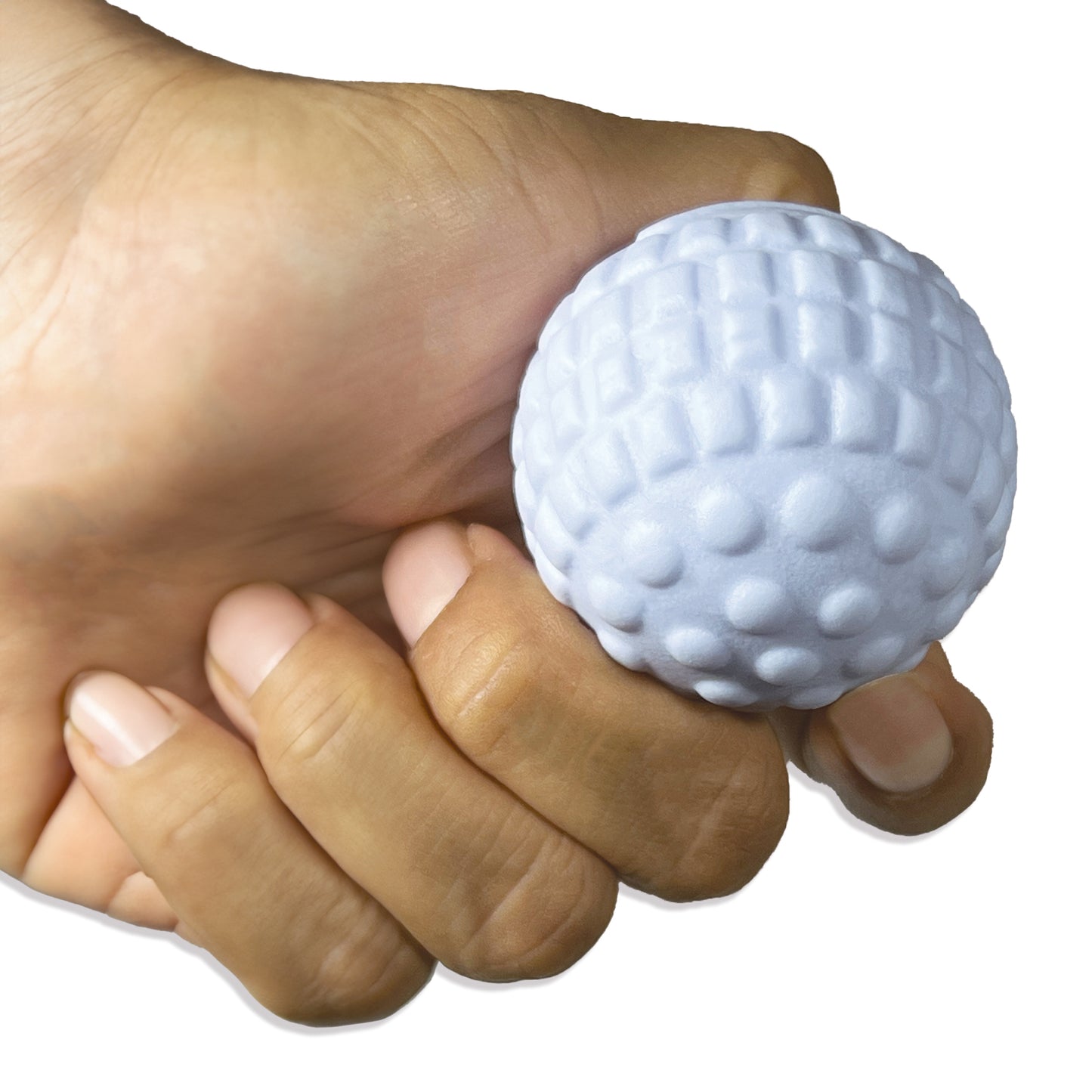 Pelota Blanca Rígida Para Masaje Muscular Go Plus Nódulos