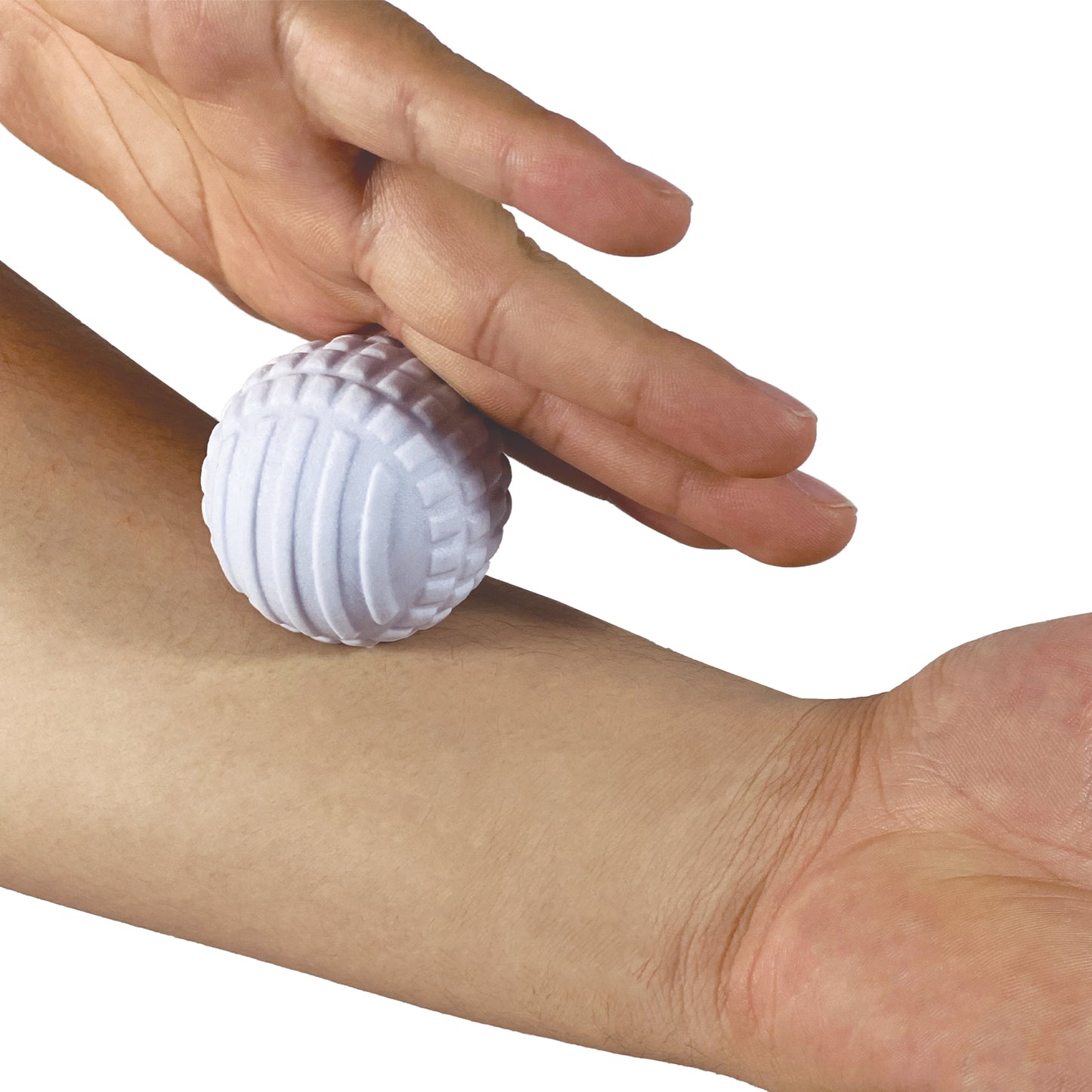 Pelota Blanca Rígida Para Masaje Muscular Go Plus Nódulos