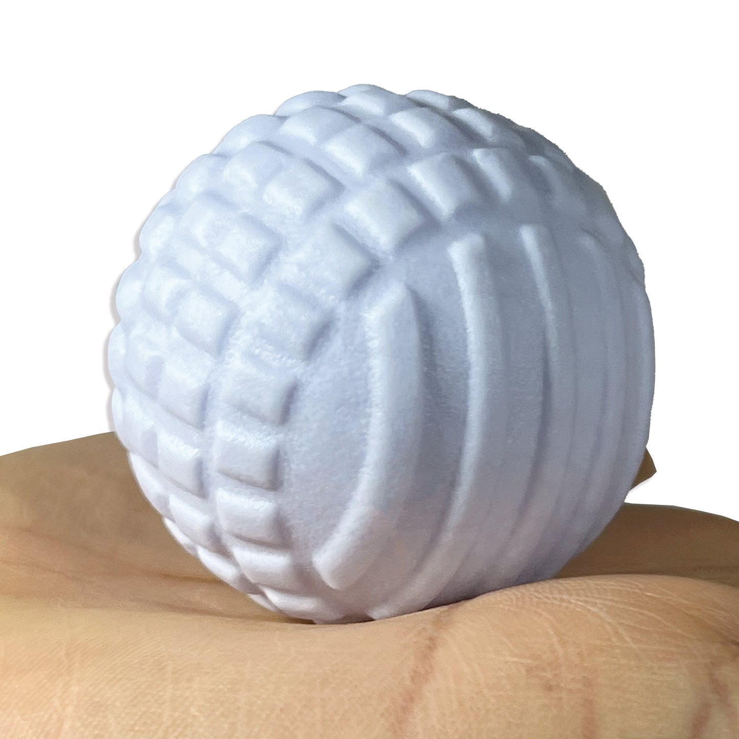 Pelota Blanca Rígida Para Masaje Muscular Go Plus Nódulos