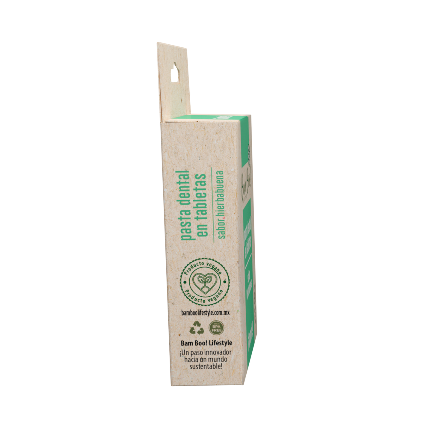 20 Pack Pasta Dental Sólida Hierbabuena 90 Tabletas Mayoreo Bam Boo! Lifestyle