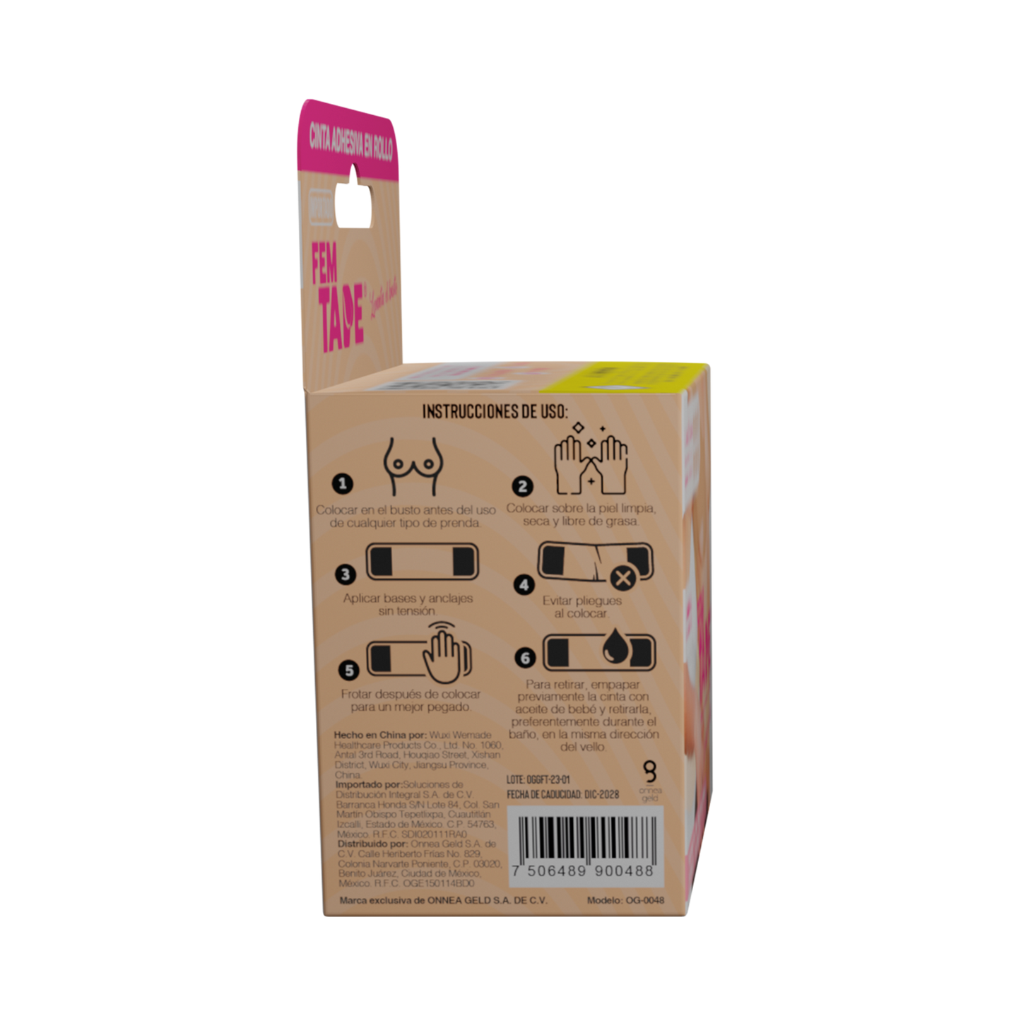 Cinta Adhesiva para Levantamiento de Busto Fem Tape 5 Mts