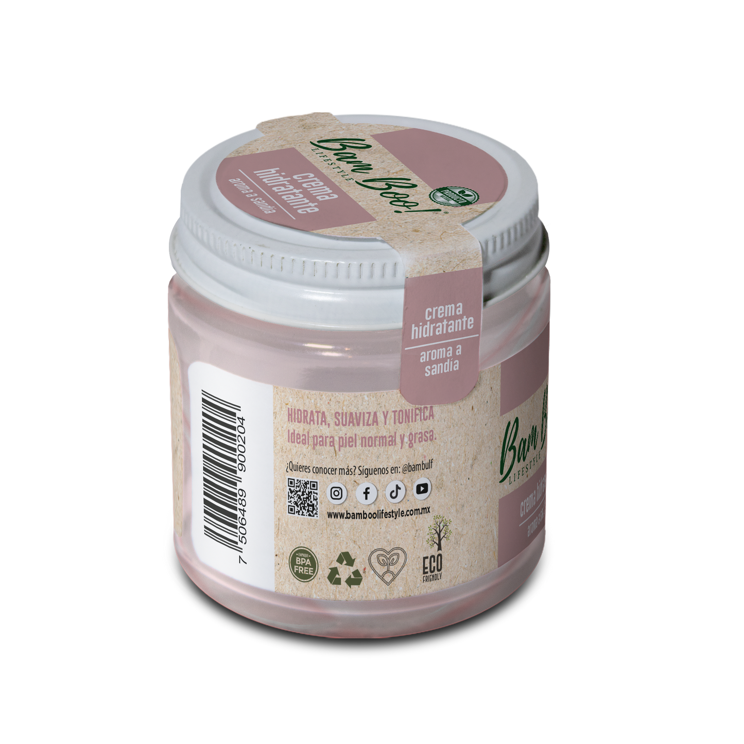 Crema Hidratante Sandía para Cara y Cuerpo 100 g Bam Boo! Lifestyle