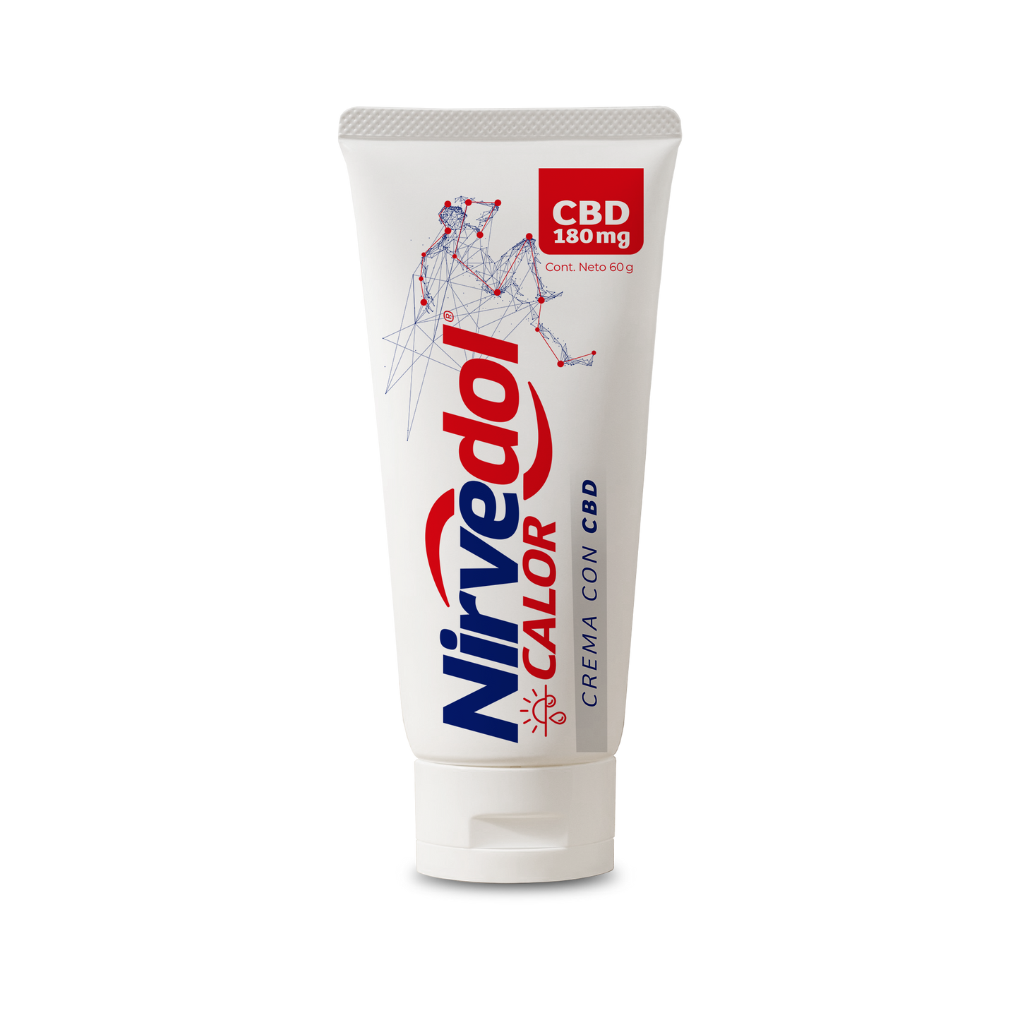 Crema Nirvedol Calor 60 g con 180 mg de CBD. Relajante con Extracto de Chile, Árnica y Caléndula
