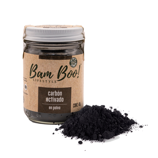 Activated Carbon Coconut Vegetable Powder 40 g Bam Boo! Lifestyle