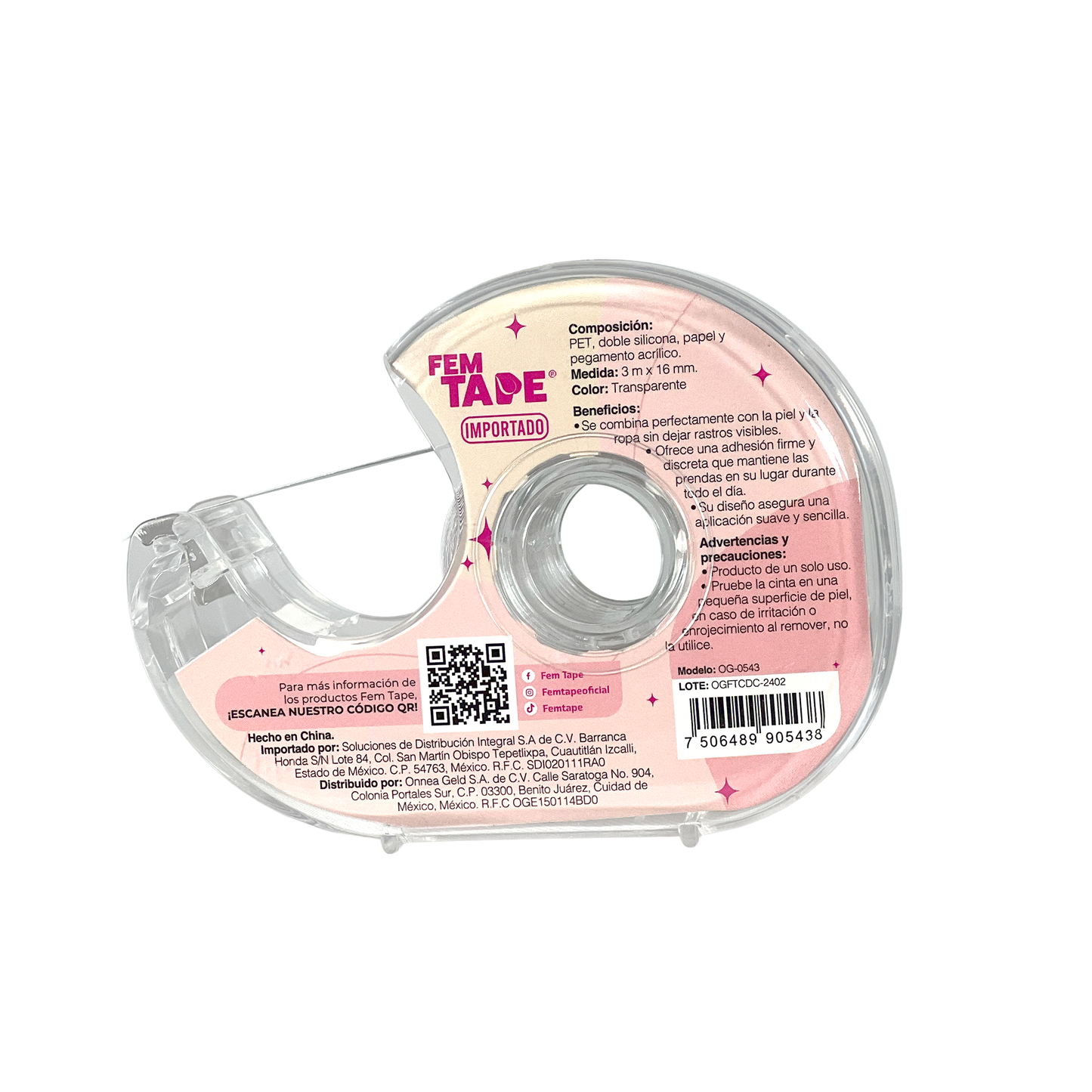 Cinta Adhesiva Doble Cara Para Outfits Fem Tape Ropa Y Piel