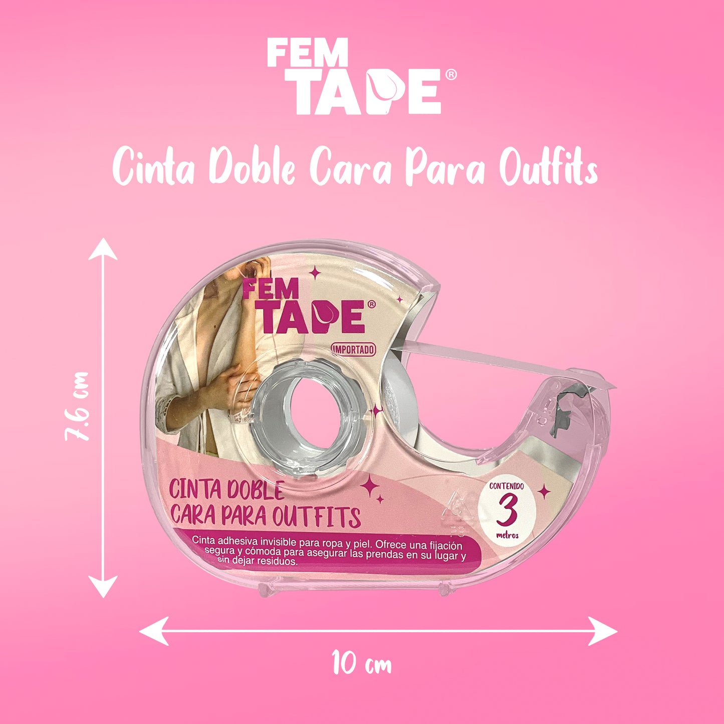 Cinta Adhesiva Doble Cara Para Outfits Fem Tape Ropa Y Piel