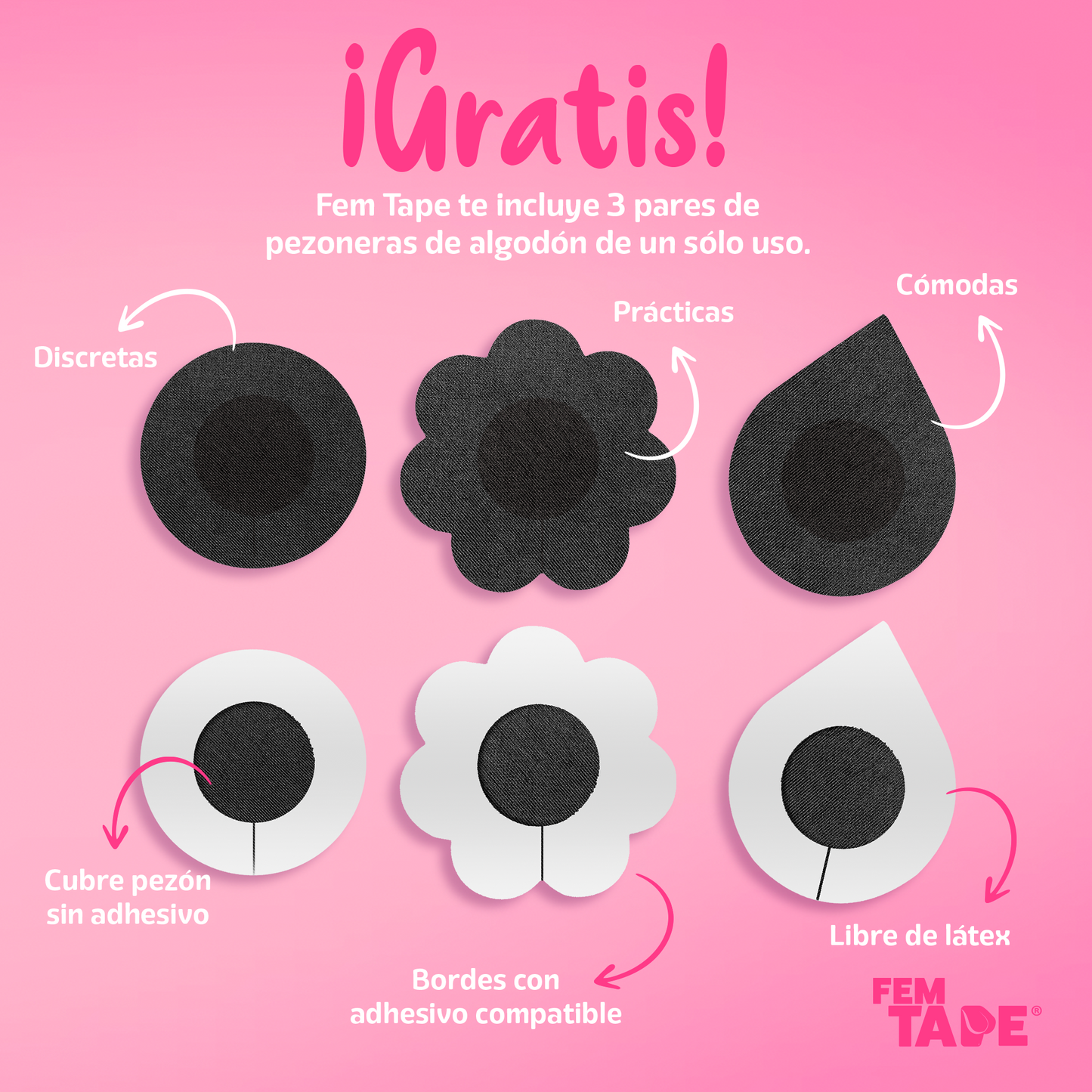 Cinta Adhesiva Para Levantamiento De Busto Color Negro Fem Tape 5 Mts