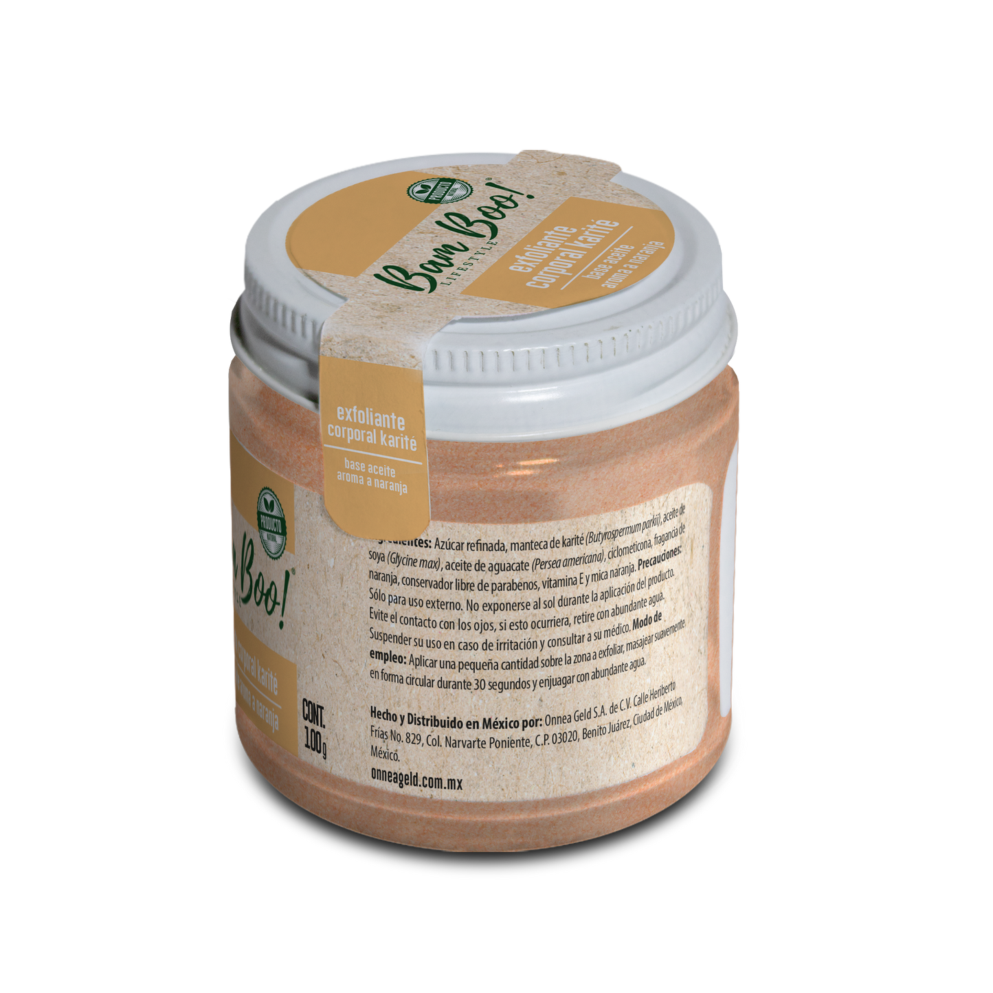 Exfoliante Corporal Karité Aroma Naranja 100 g Bam Boo! Lifestyle
