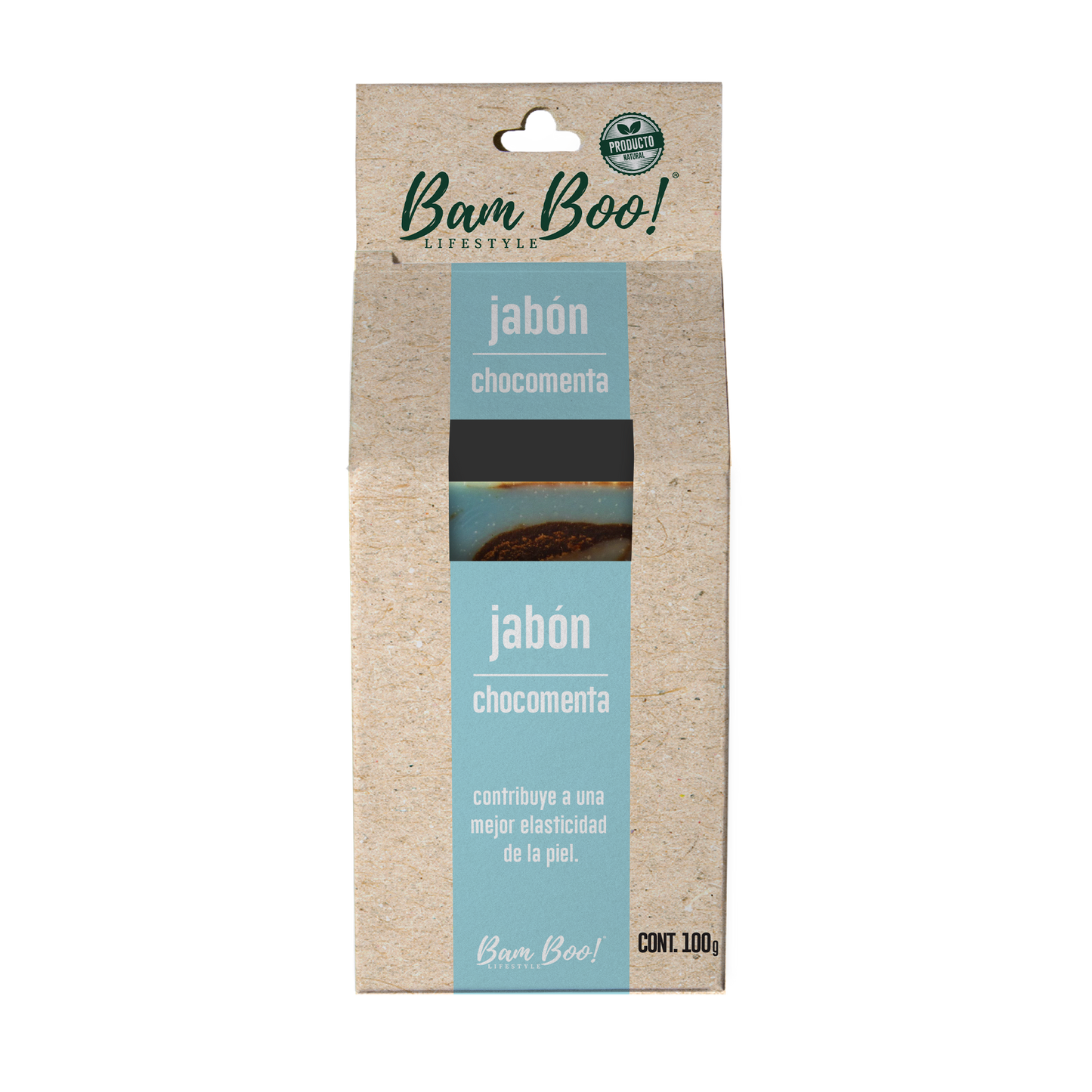 Jabón Artesanal Natural Chocomenta 100 g Bam Boo! Lifestyle