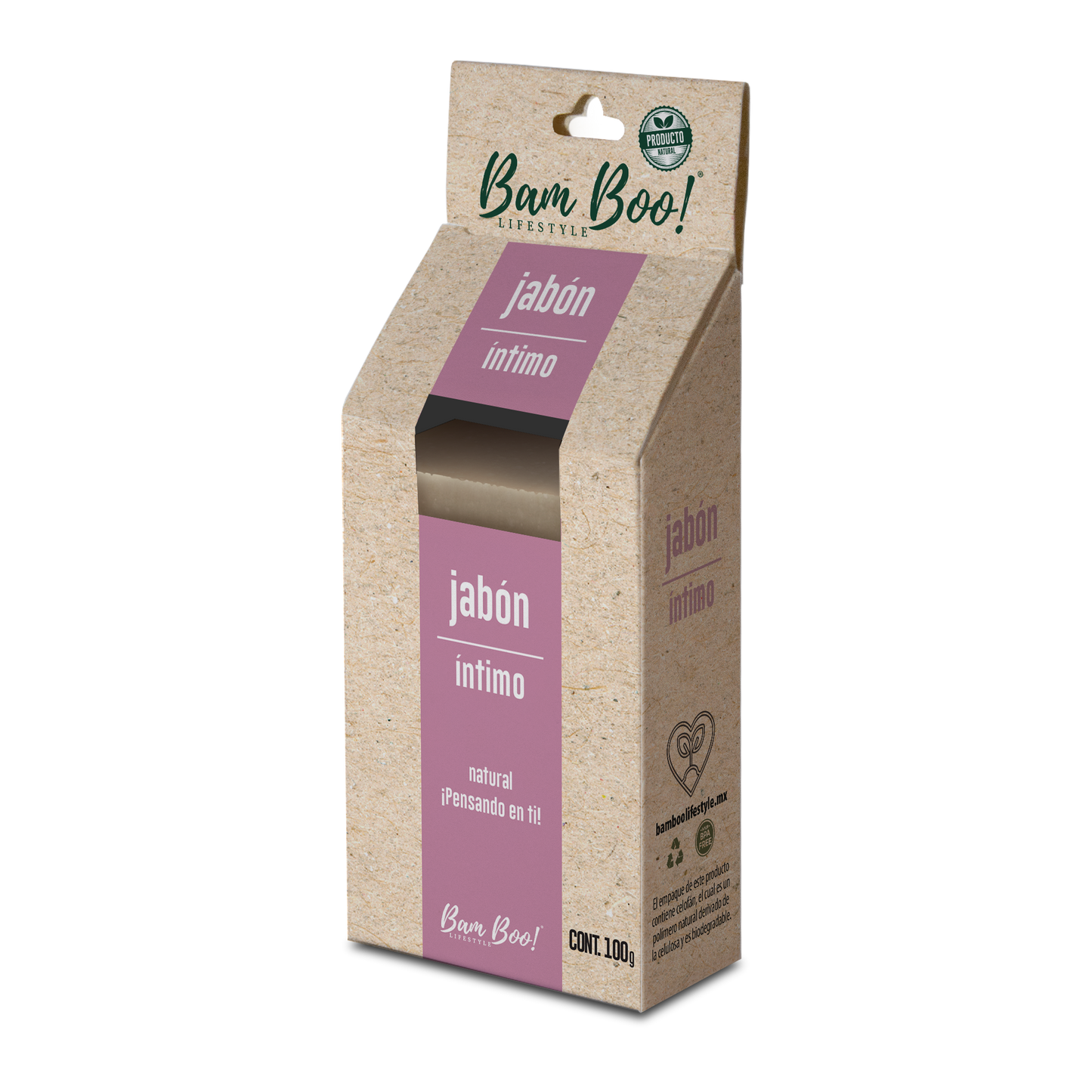 Jabón Artesanal Íntimo Regulador PH 100 g Bam Boo! Lifestyle