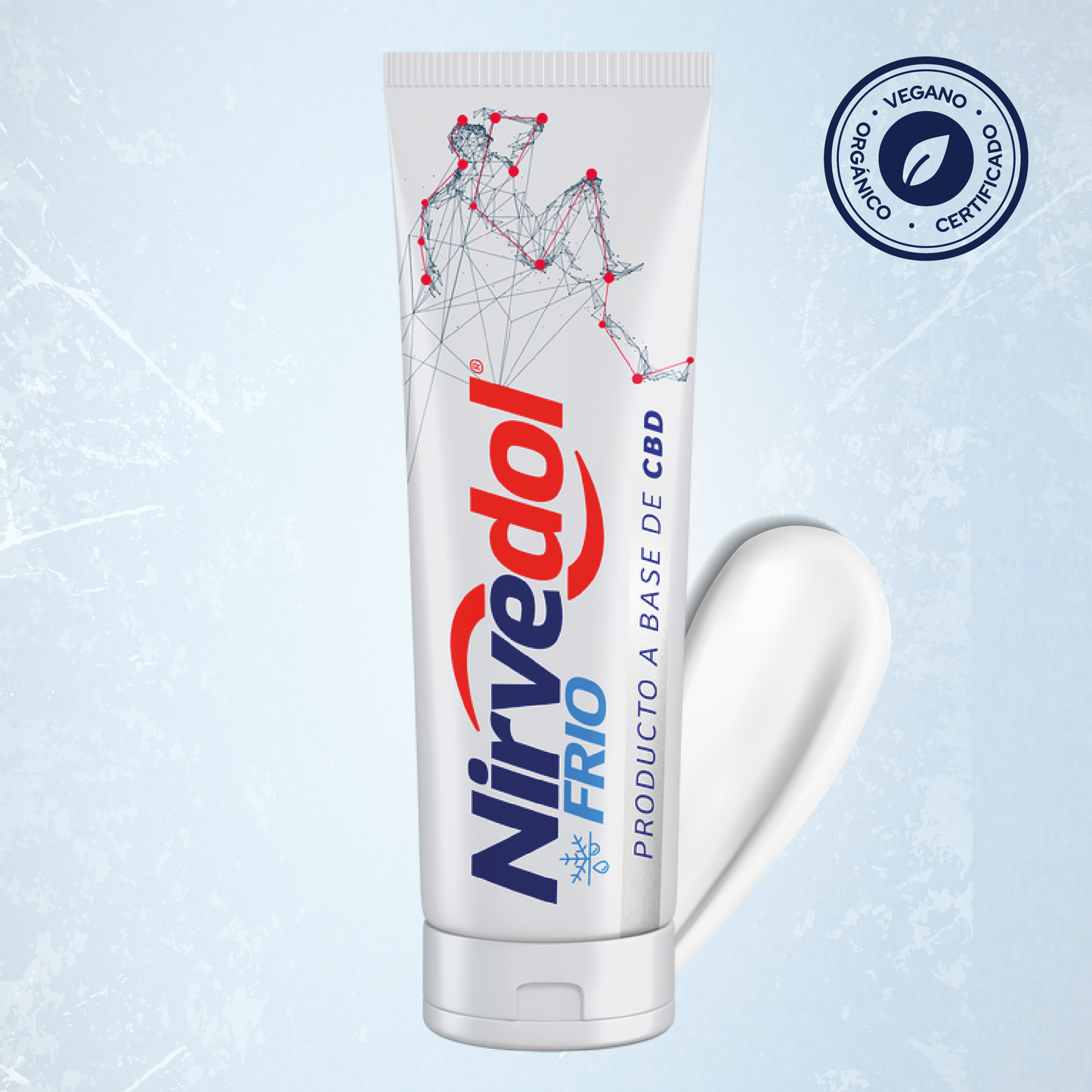 Crema Nirvedol Frío 60g con 180 mg de CBD. Refrescante con Mentol, Árnica y Caléndula