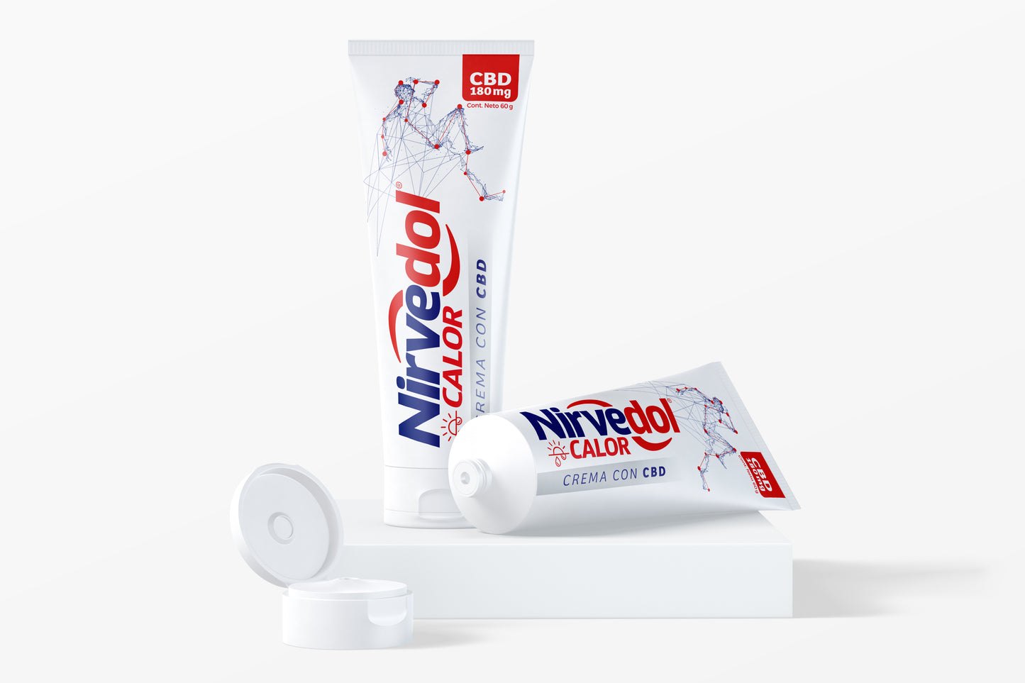 Crema Nirvedol Calor 60 g con 180 mg de CBD. Relajante con Extracto de Chile, Árnica y Caléndula