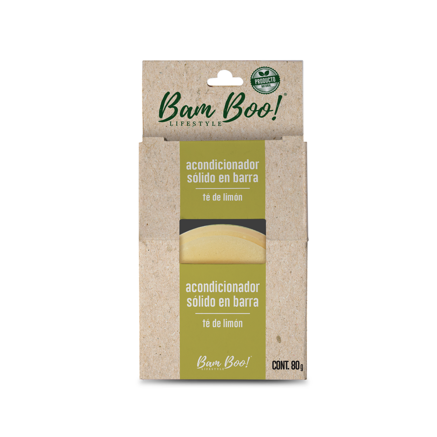 Solid Conditioner Lemon Tea 80 g Bam Boo! Lifestyle