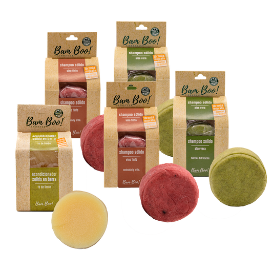 Set para Cabello Shampoos + Acondicionador Combos Bam Boo! Lifestyle 5 Pzas