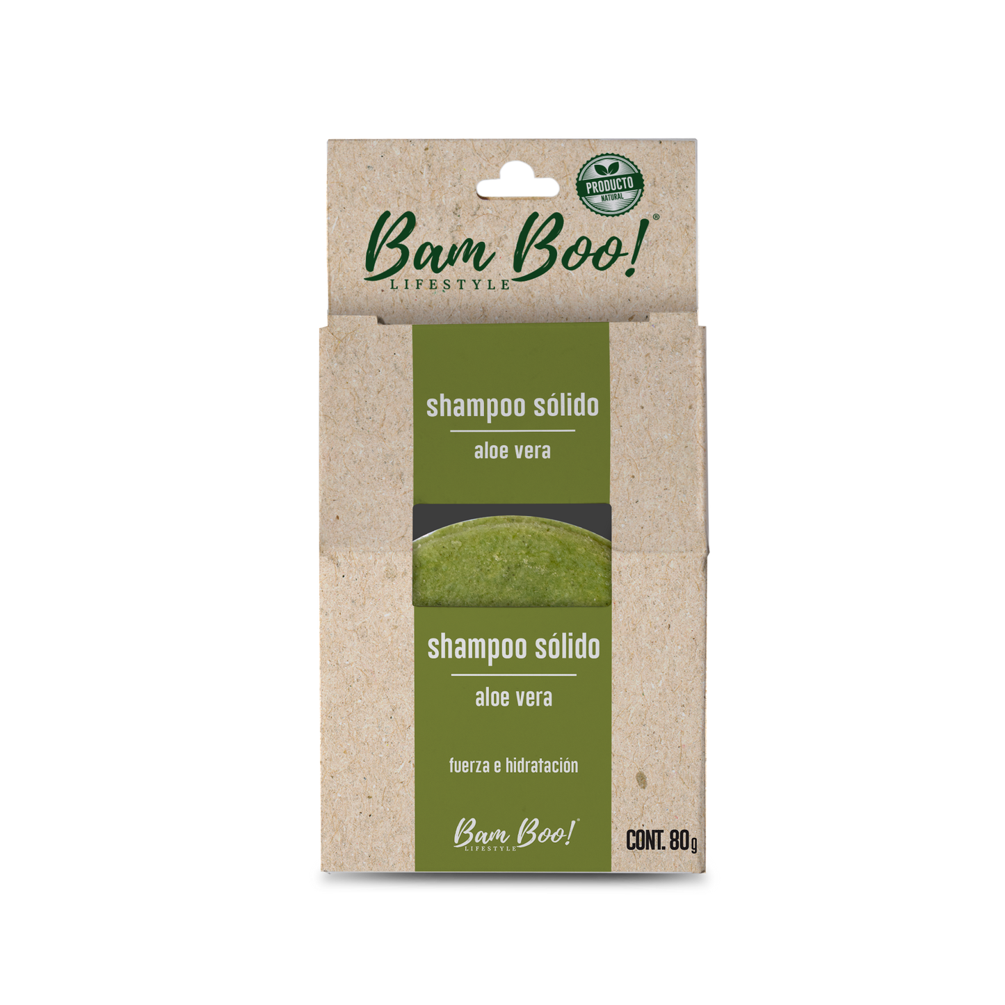 5 Pack Shampoo Sólido Artesanal Aloe Vera 80 Gr Combos Bam Boo! Lifestyle