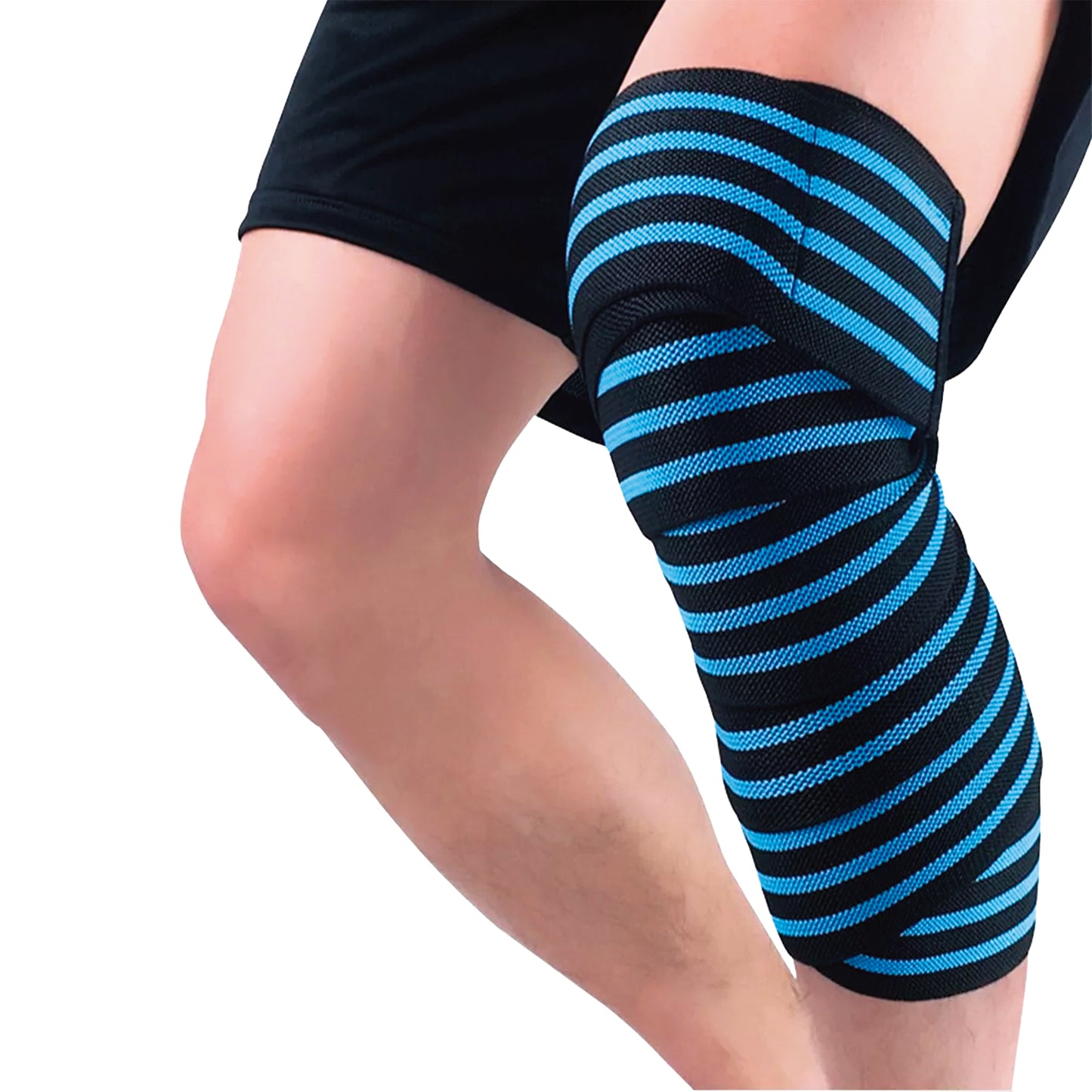 Vendaje Elástico De Comprensión Para Rodilla Go Plus Bicolor