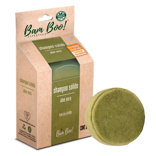 Solid Handmade Aloe Vera Shampoo 80 g Bam Boo! Lifestyle