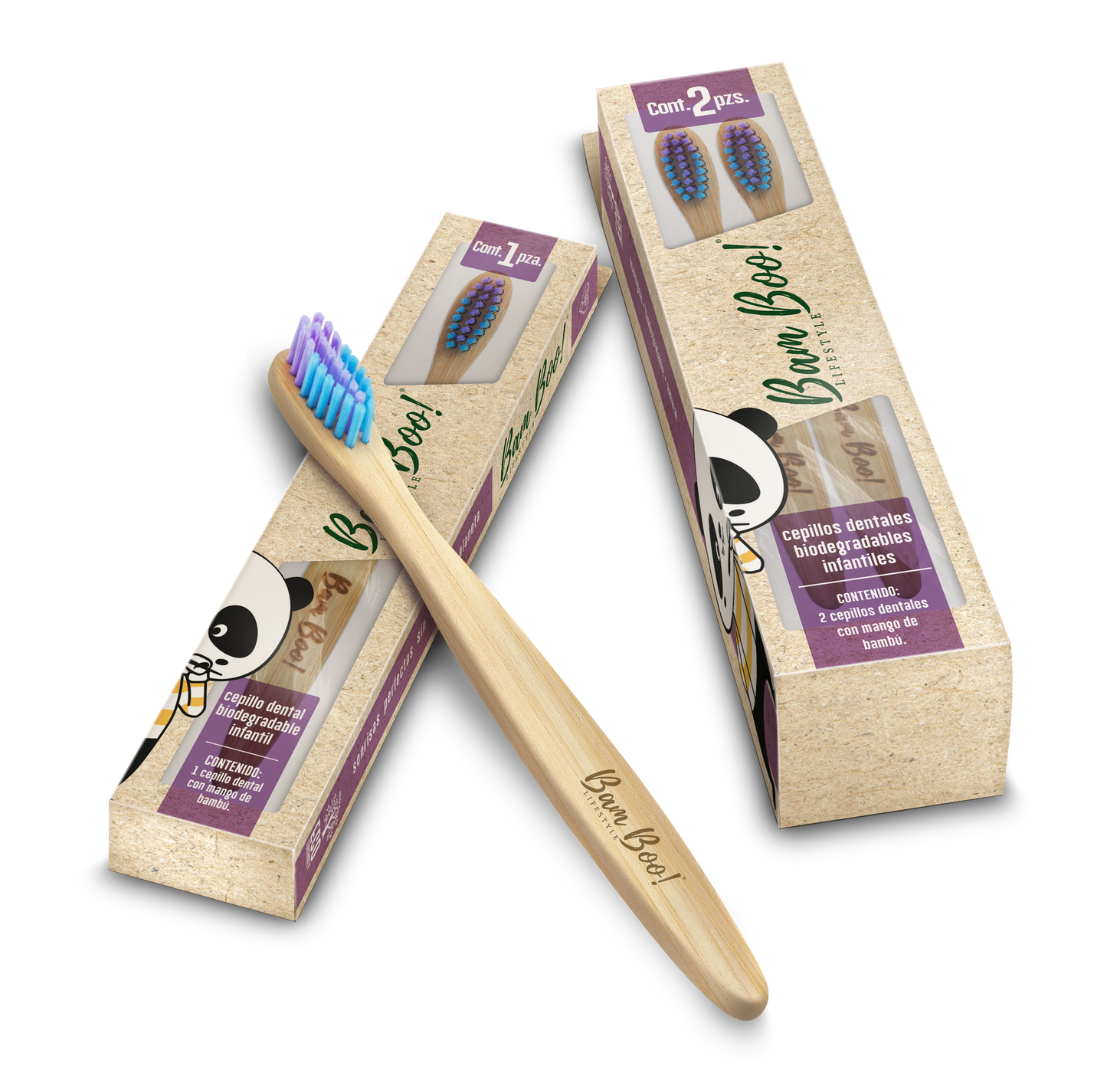 Cepillo Dental Para Niños Kid's 2 Pzas Bam Boo! Lifestyle