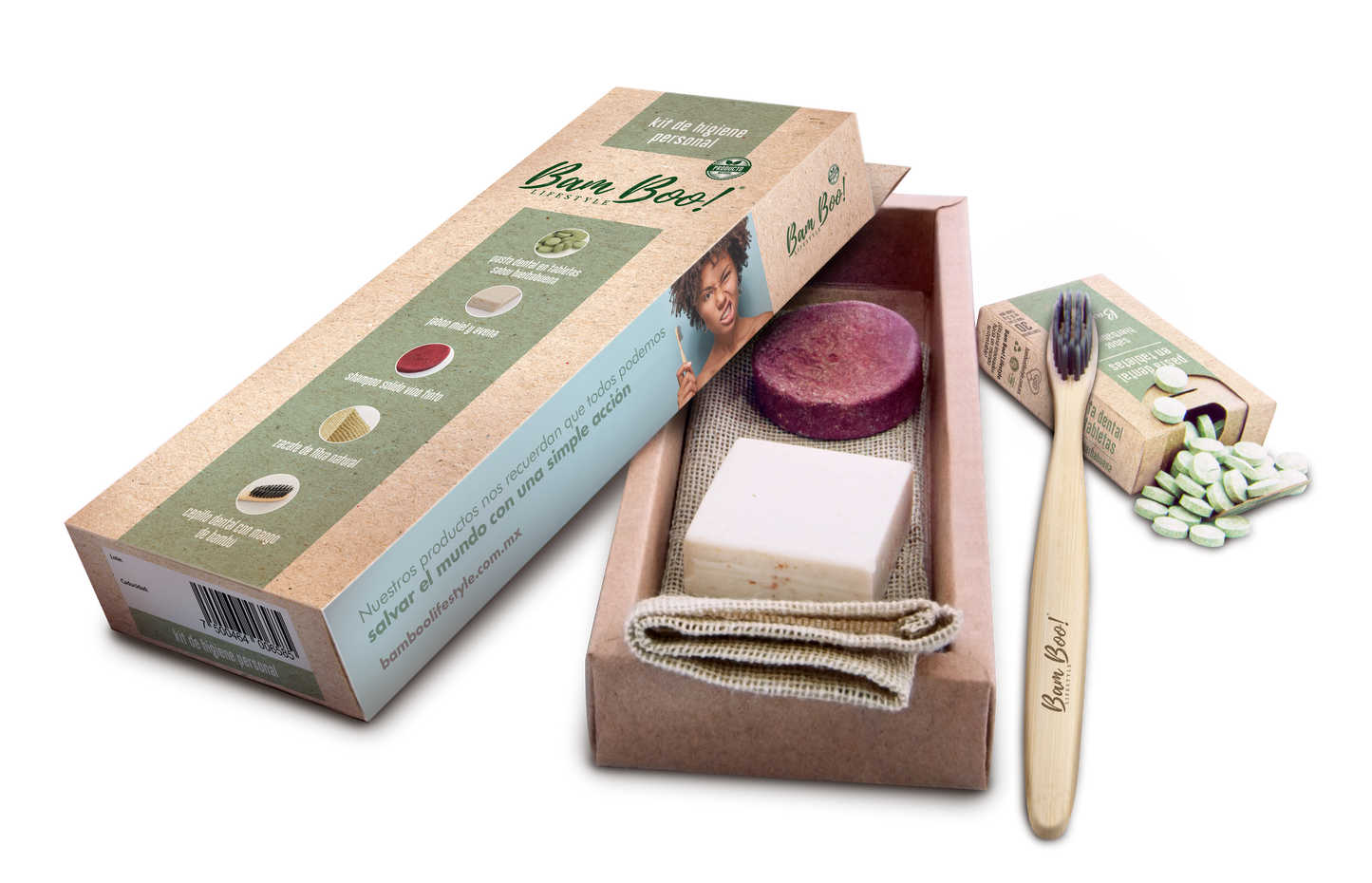 Kit Natural de Viaje y Oficina de Higiene y Limpieza Personal Bam Boo! Lifestyle