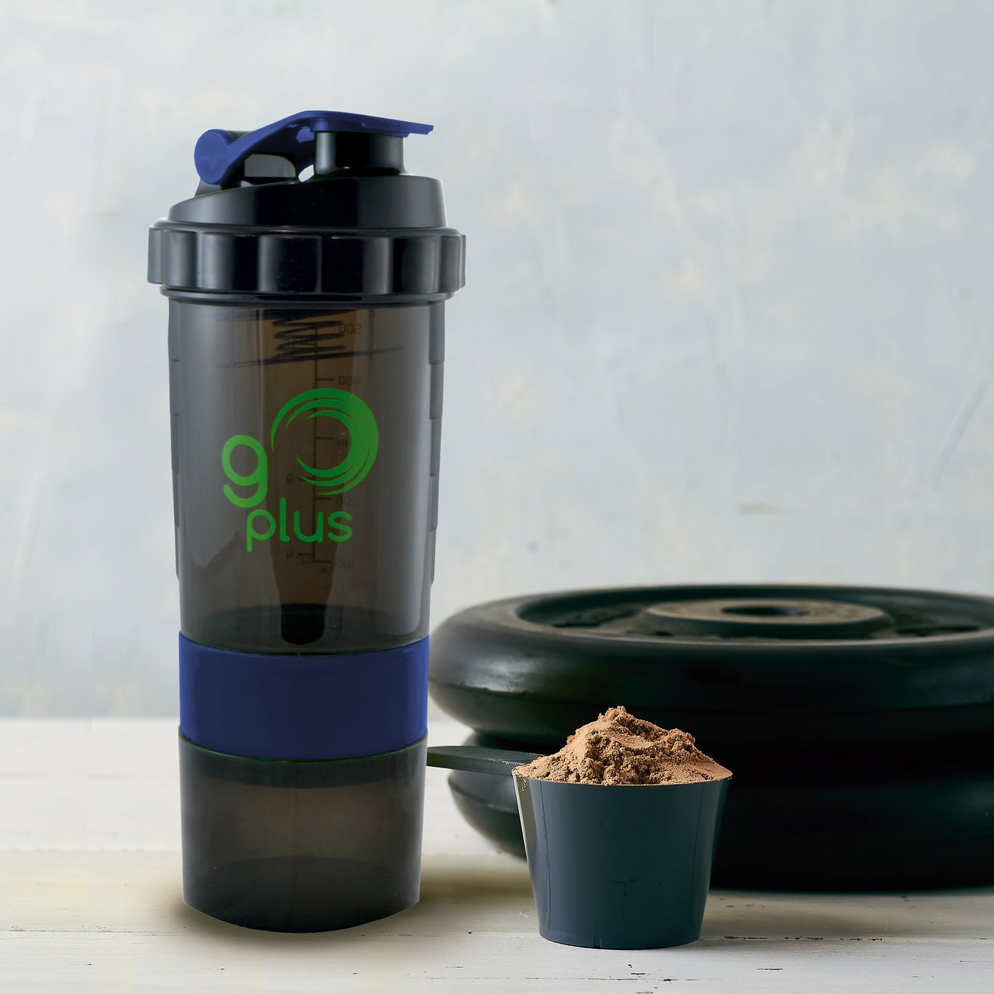 2 Pack Vaso Mezclador De Proteina Smart Shaker Combos Go Plus