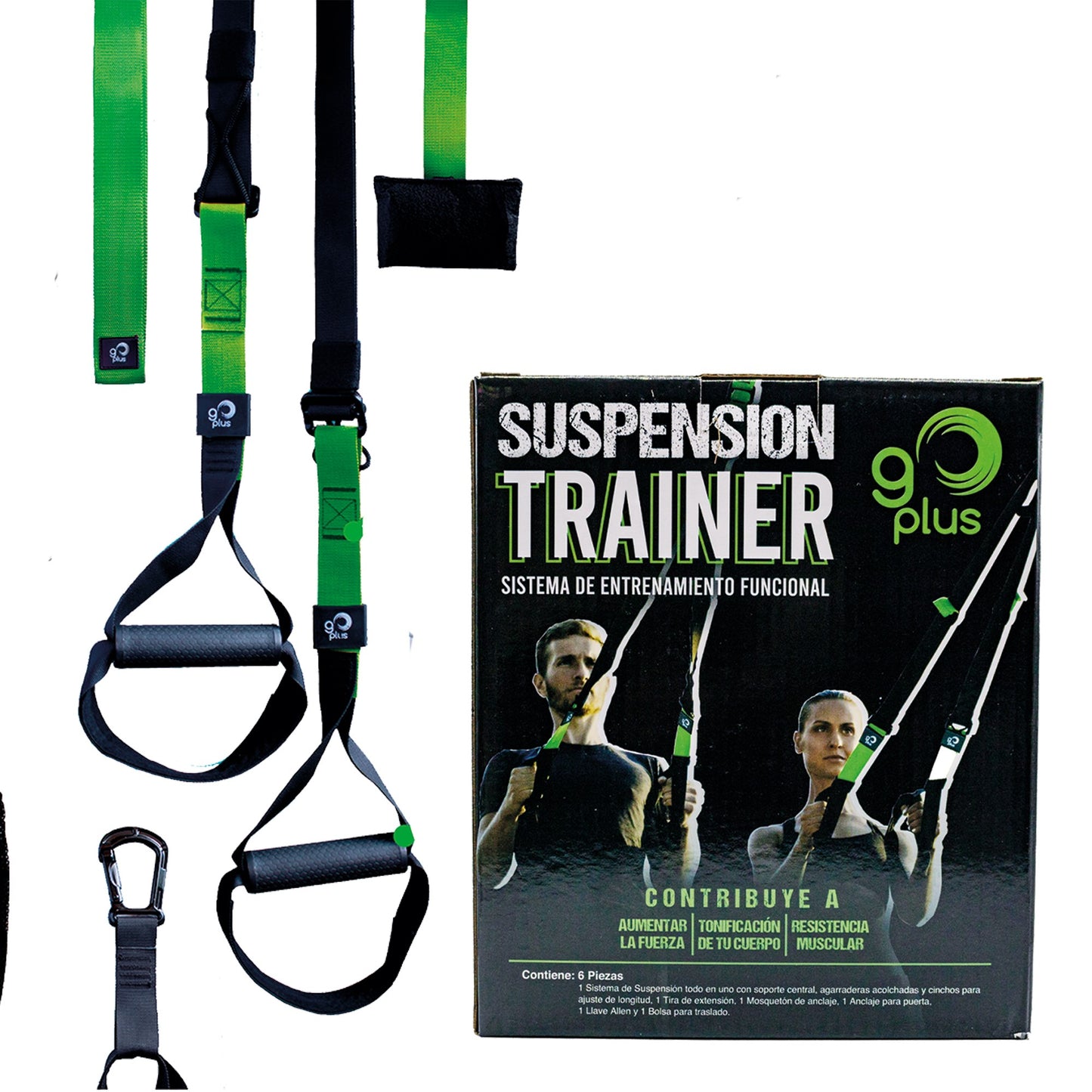 Suspension Trainer Bandas de Suspension Entrenamiento Funcional Go Plus