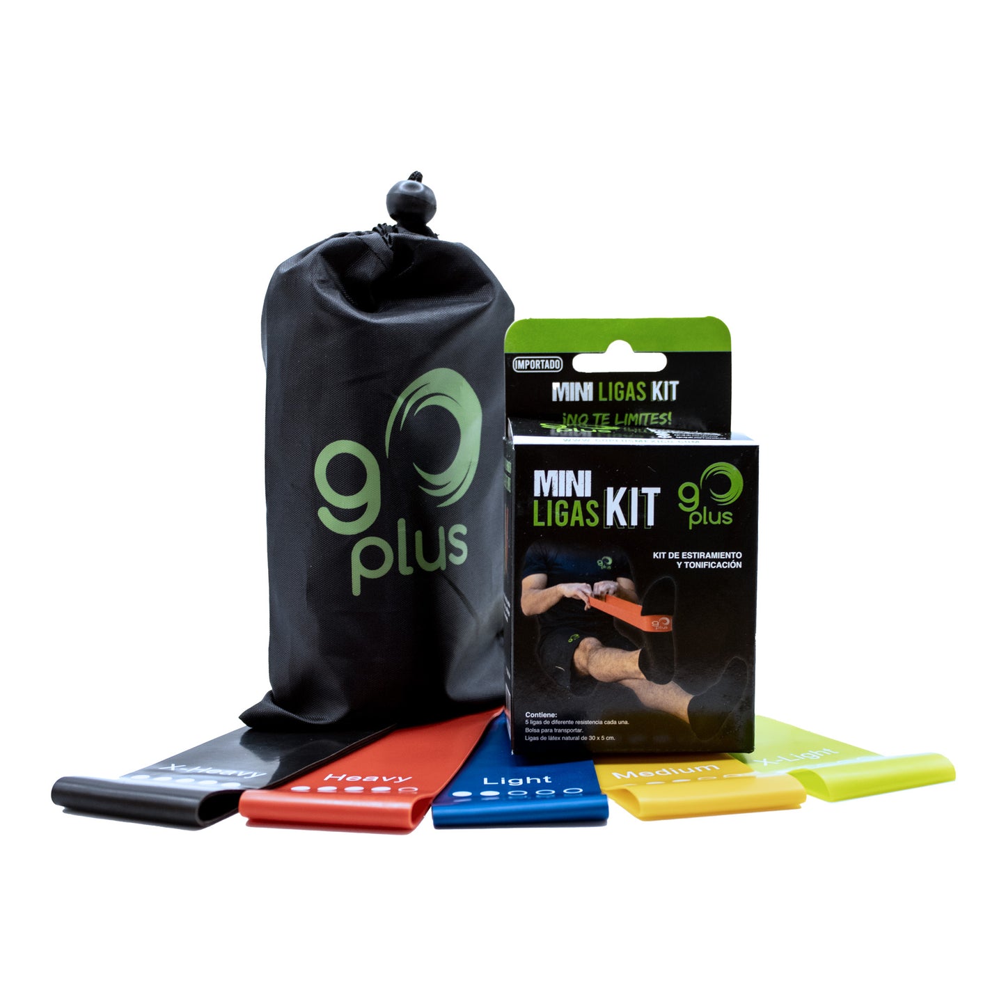 Mini Ligas Kit 5 Bandas de Resistencia Go Plus