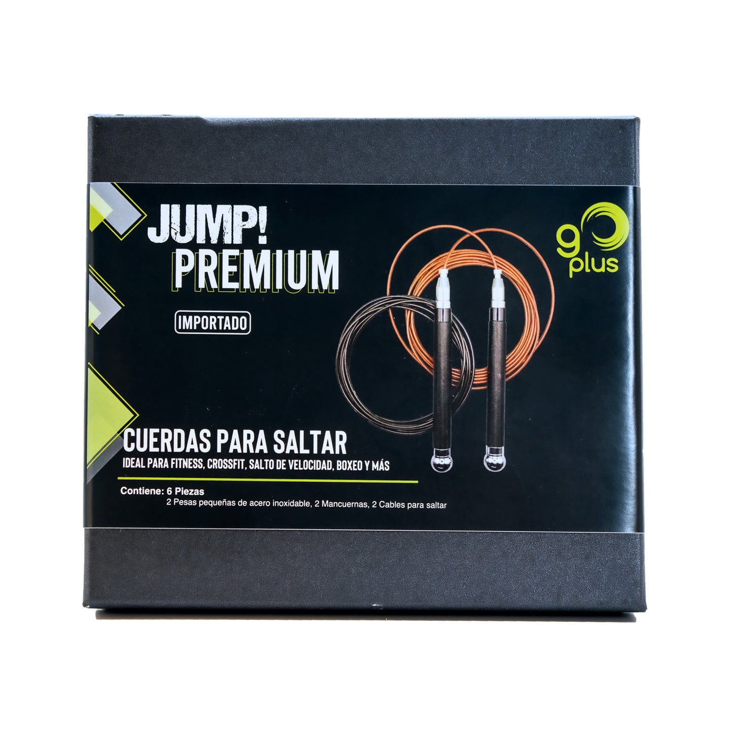 Jump! Premium Cuerda para Saltar Ajustable con Peso Go Plus