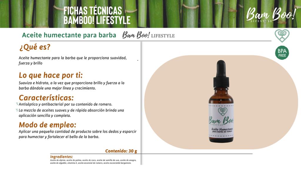 Beard oil 30 ml. Bam Boo! Lifestyle