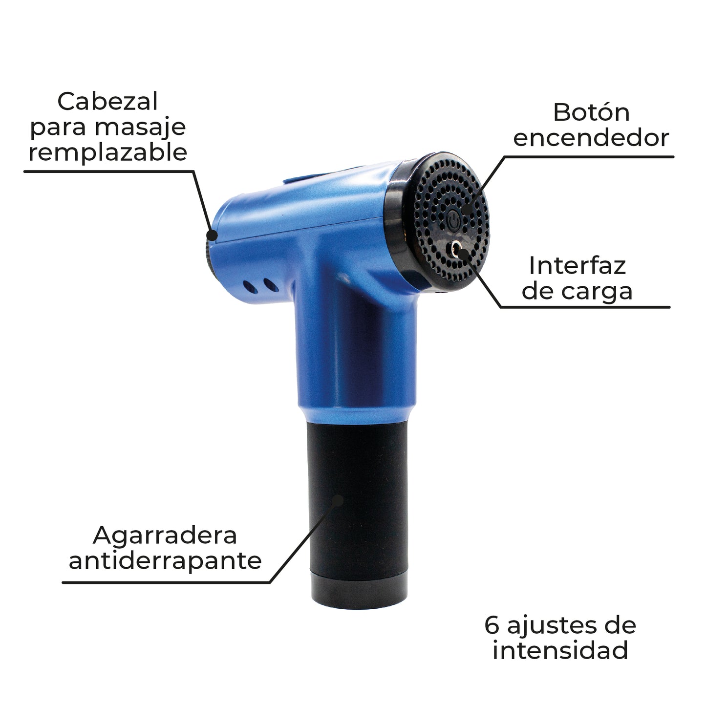 Massage Gun Pistola de Masaje Muscular de Percusión Go Plus
