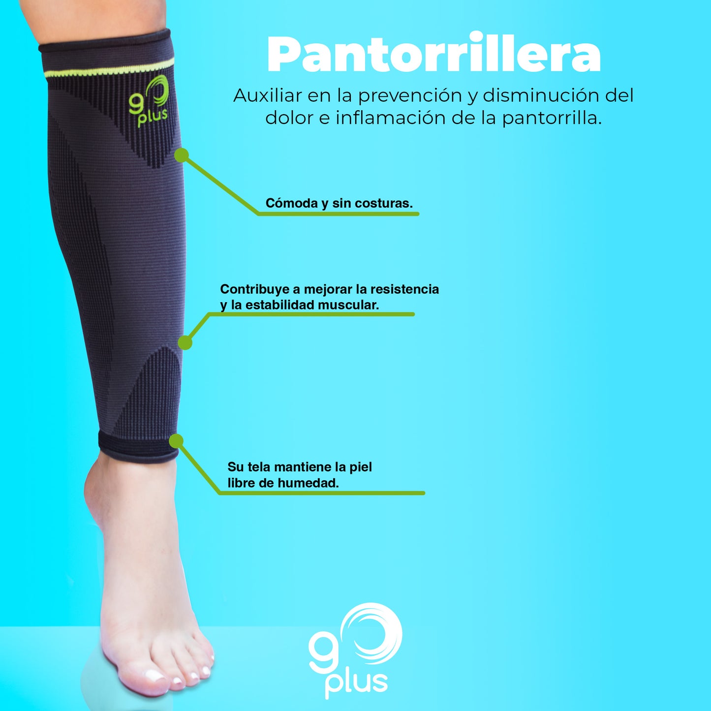 Go Plus Compression Sports Rehabilitation Calf Sleeve