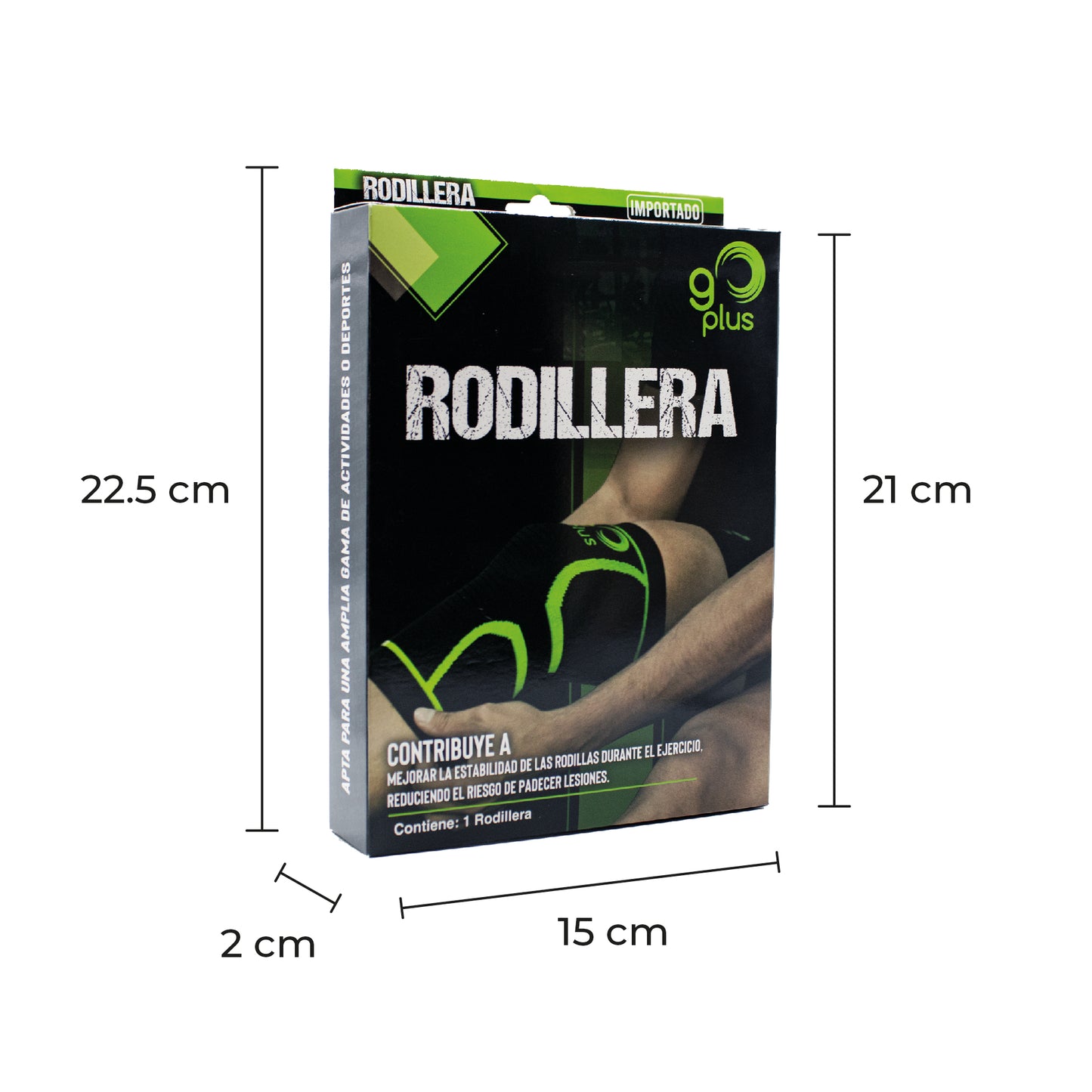 Rodillera Rehabilitación Deportiva Compresión Go Plus