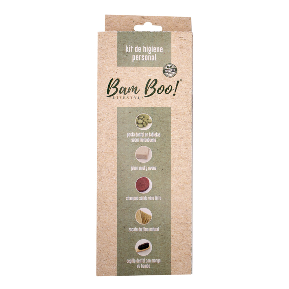 Kit Natural de Viaje y Oficina de Higiene y Limpieza Personal Bam Boo! Lifestyle