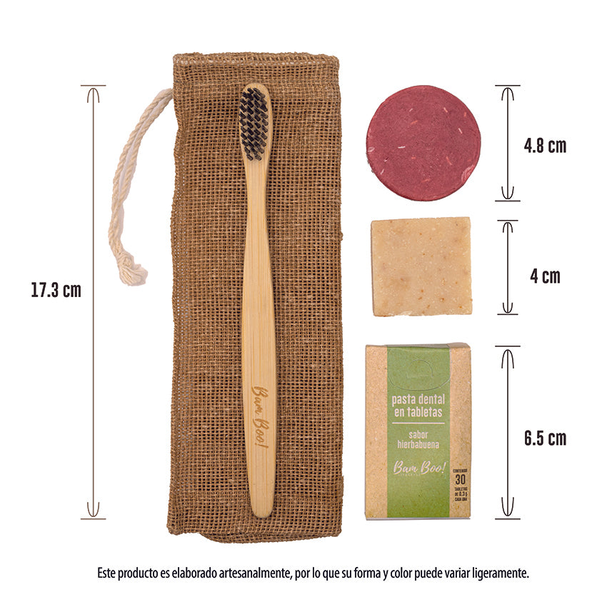 Kit Natural de Viaje y Oficina de Higiene y Limpieza Personal Bam Boo! Lifestyle
