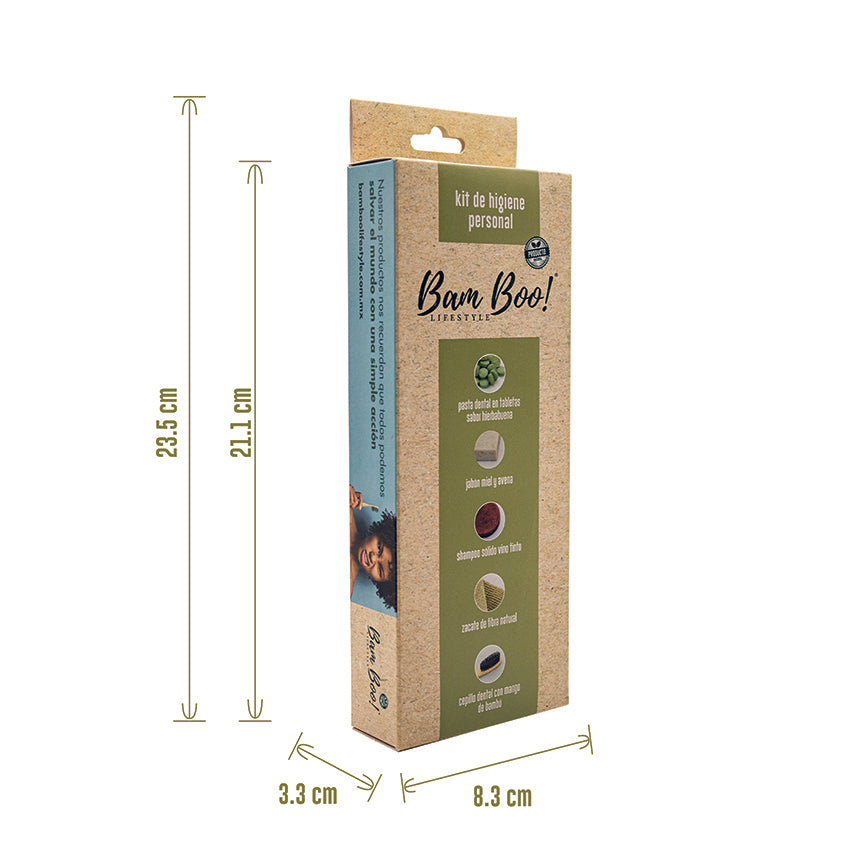 Kit Natural de Viaje y Oficina de Higiene y Limpieza Personal Bam Boo! Lifestyle