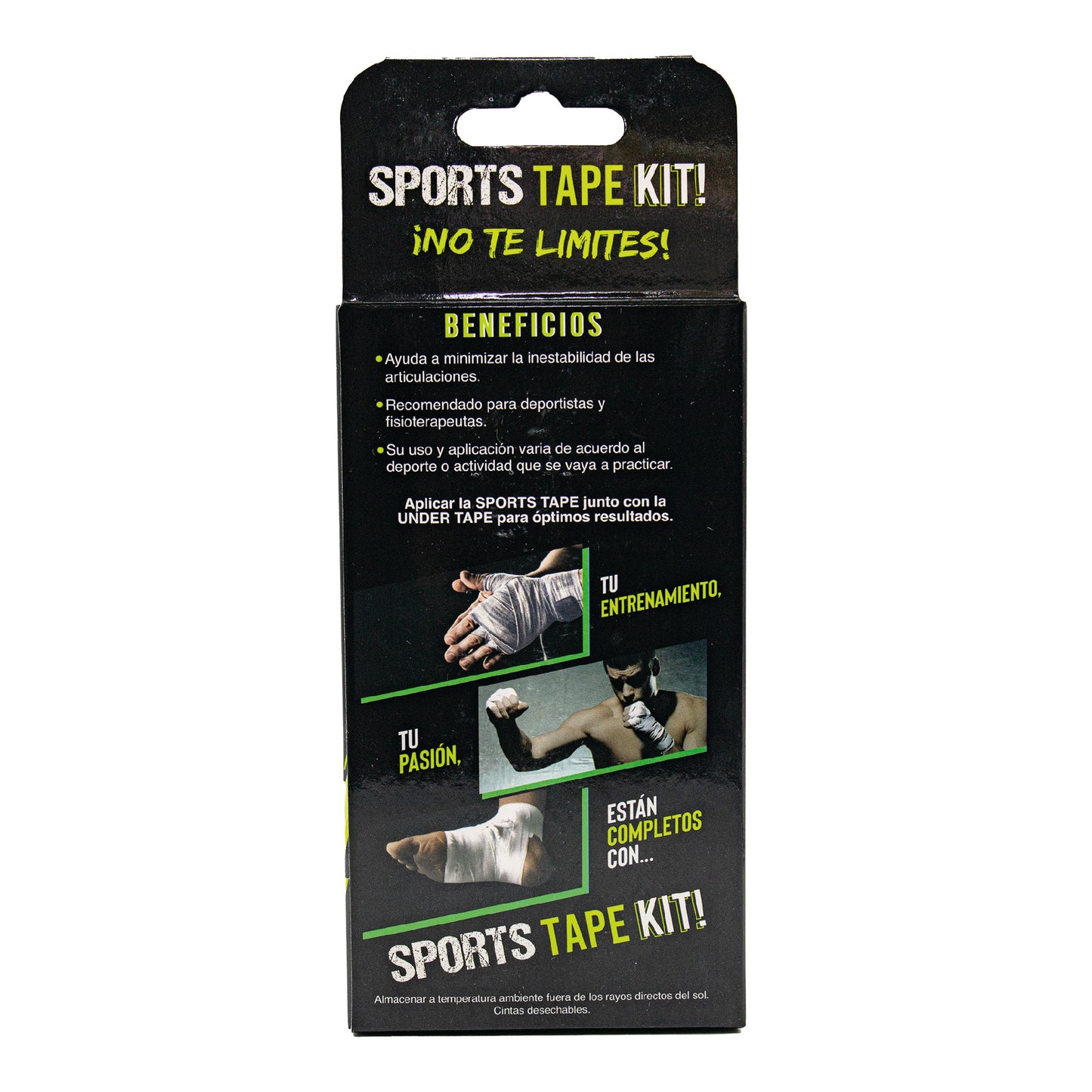 Sports Tape Kit Go Plus | 2 Sport Tape + 1 Under Tape para Vendaje Deportivo