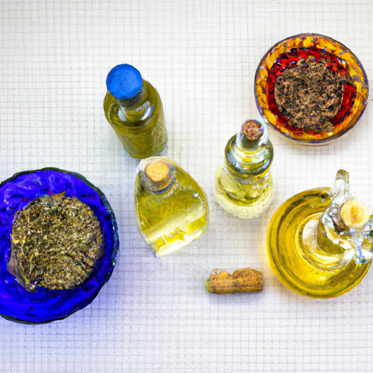 Uso de aceites esenciales y extractos de plantas en la creación de productos aromáticos.