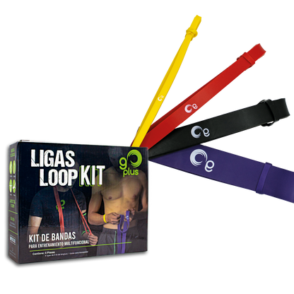 Ligas Loop Kit Bandas de Resistencia Largas Pull Up Go Plus