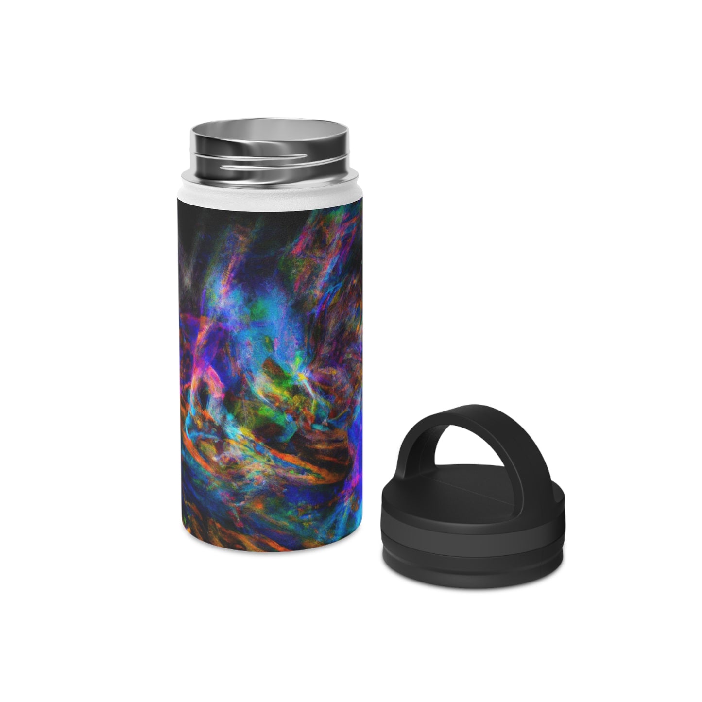 "The Lifeblood of the Game: Capturing the Thrill of Sports" - Go Plus Stainless Steel Water Bottle, Handle Lid