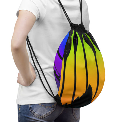 "The Dynamic Fan: Exquisite Art Showcasing Your Fandom" - Go Plus Drawstring Bag