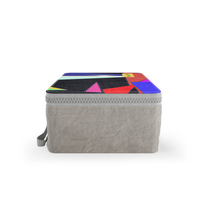 "Intertwined Nature and Technology: A Geometric Masterpiece" - Bam Boo! Lifestyle Eco-friendly Paper Lunch Bag