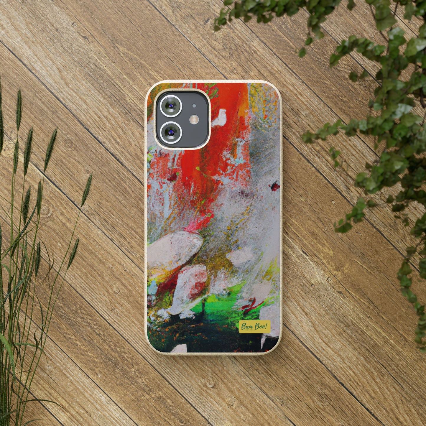 "Effective Expression: Exploring Abstract Painting with a Limited Color Palette" - Bam Boo! Lifestyle Eco-friendly Cases