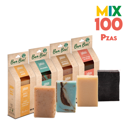 100 Pack Mix Jabones 100 G Mayoreo Bam Boo! Lifestyle