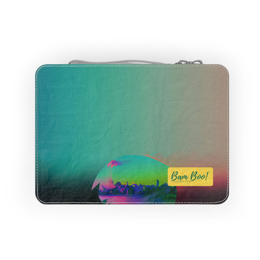 "Sunset Reflections: An Abstract Art Exploration" - Bam Boo! Lifestyle Eco-friendly Paper Lunch Bag