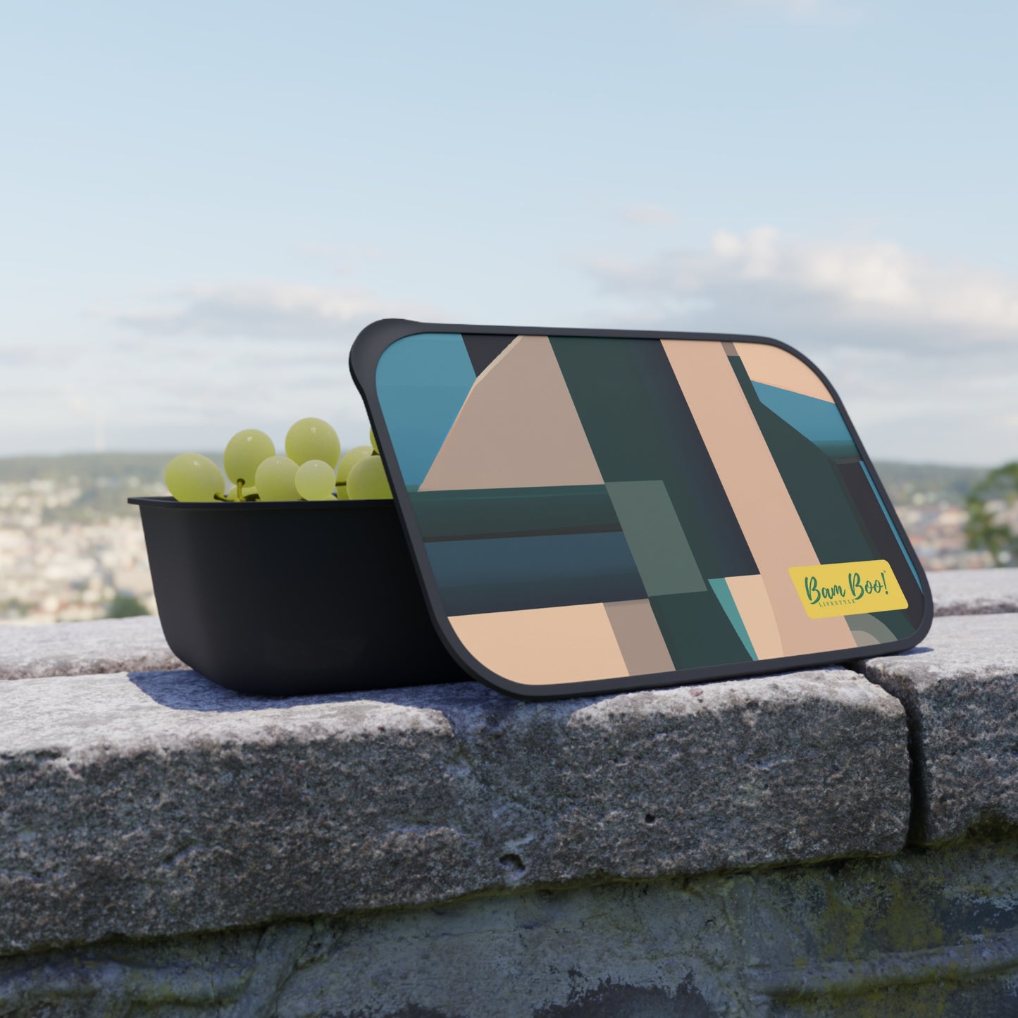 Synthesis of the Digital & Analog: An Exploration of Texture, Shape, Color, and Pattern. - Bam Boo! Lifestyle Eco-friendly PLA Bento Box with Band and Utensils