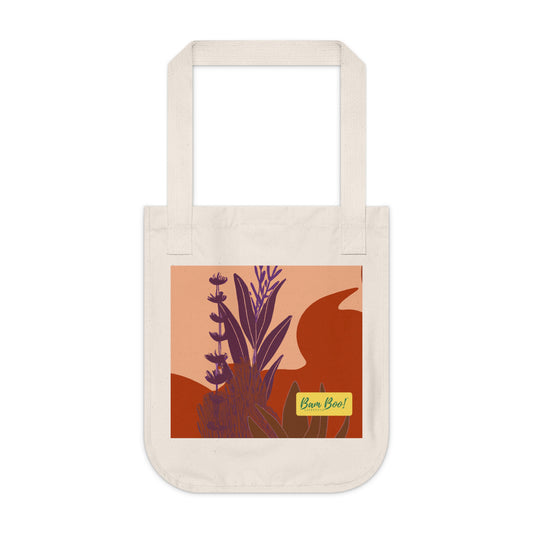 "Nature's Art: Creating a Unique Landscape with Freehand Shapes". - Bam Boo! Lifestyle Eco-friendly Tote Bag