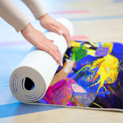 "The Athletic Rush: A Sport-Inspired Digital Painting" - Go Plus Foam Yoga Mat