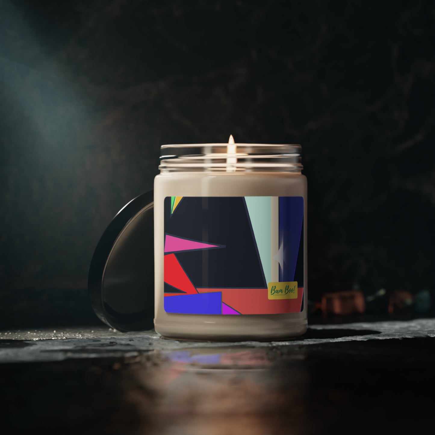 "Intertwined Nature and Technology: A Geometric Masterpiece" - Bam Boo! Lifestyle Eco-friendly Soy Candle